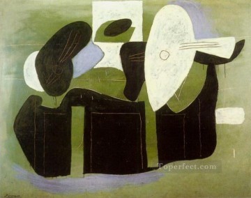 Musical instruments on a table 1926 Pablo Picasso Oil Paintings